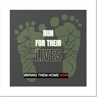 "Dynamic Pursuit: Run for Their Lives Tee #BringThemHomeNow #AIEvolution" Posters and Art